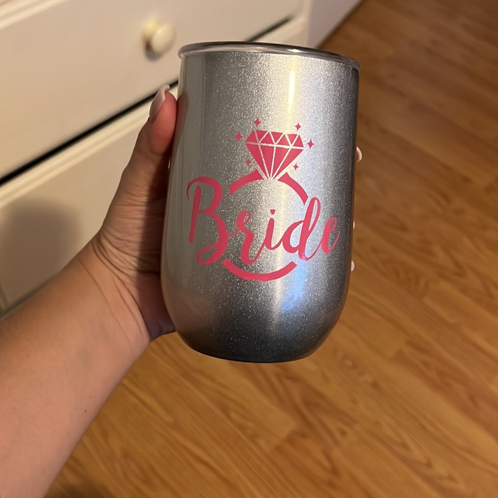 Bride wine/coffee tumbler - Picture 3 of 3